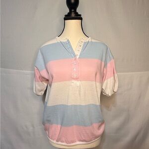 VINTAGE Striped Pastel Women's Top